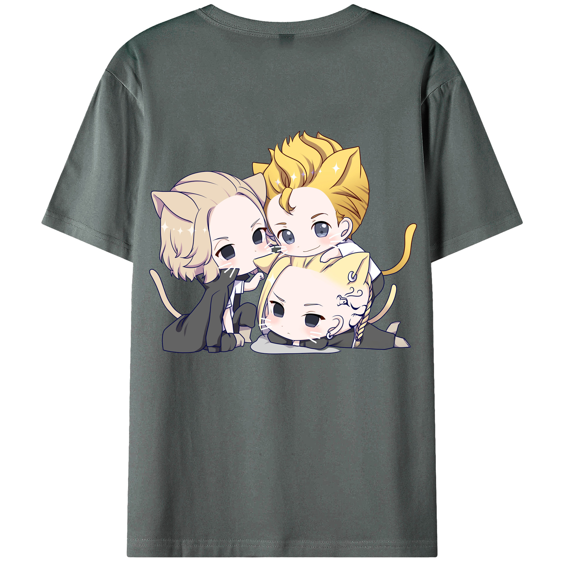 （画像用） 東京リベンジャーズ Tokyo Revengers 綿100％ メンズ半袖Tシャツ（バックプリント） 通気性